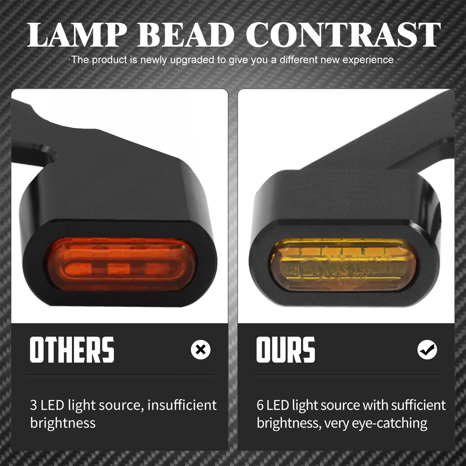 2X Motorcycle LED Turn Signal Indicator Light Black/Chrome For Harley Touring Road Street Glide FLHR 2014-2023 Softail 2016-2017