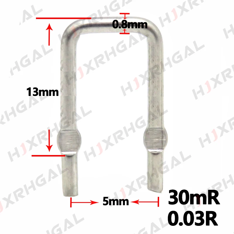 10PCS Constantan resistance/ ibuw sampling resistor 0.001R ~ 0.1R pitch 10mm 12.5mm 15mm 20mm /1mR ~ 100mR 10mR 5mR 0.005R 0.02R