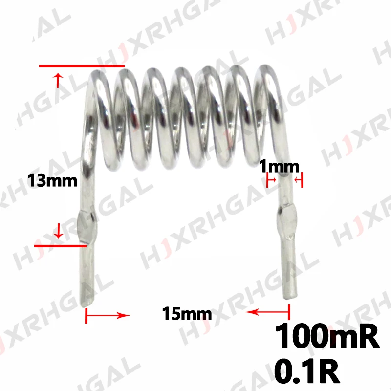 10PCS Constantan resistance/ ibuw sampling resistor 0.001R ~ 0.1R pitch 10mm 12.5mm 15mm 20mm /1mR ~ 100mR 10mR 5mR 0.005R 0.02R