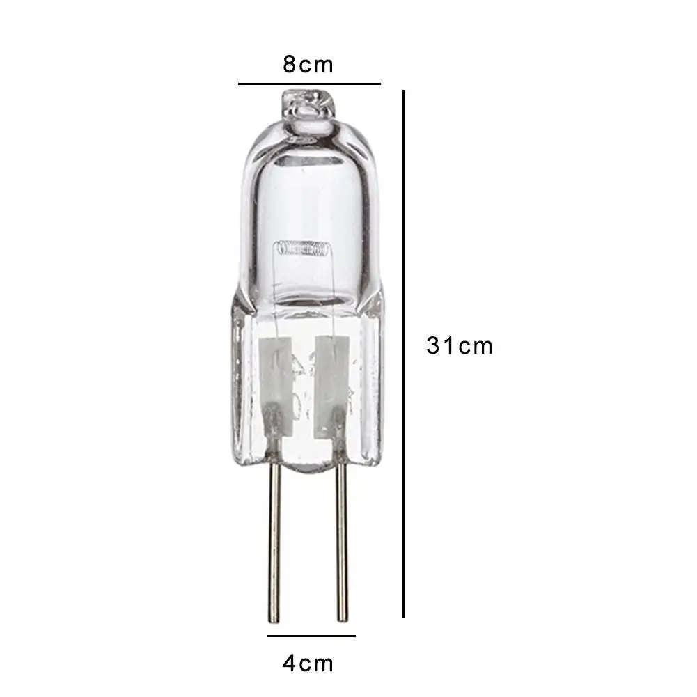 12V 20W G4 Oven Bulb Halogen Lamp 500℃ High Temperature Resistant Durable Chandelier Wall Lamp Replacement Light Bulb For Stove