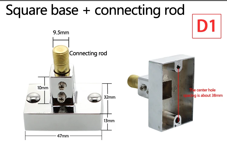 Bathroom Shower Lift Rod Fixed Base/Lift Pipe Bracket/Extended Lengthened Wall Distance Repair Accessories