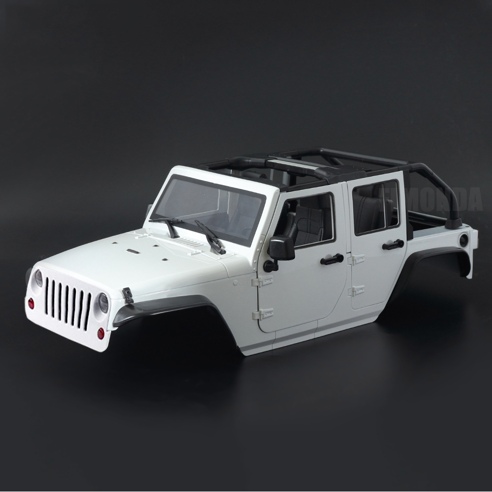 RC Car Wrangler Rubicon Convertible Hard Body Kit 313mm Wheelbase for 1/10 RC Crawler Axial SCX10 TRX4 Redcat GEN8