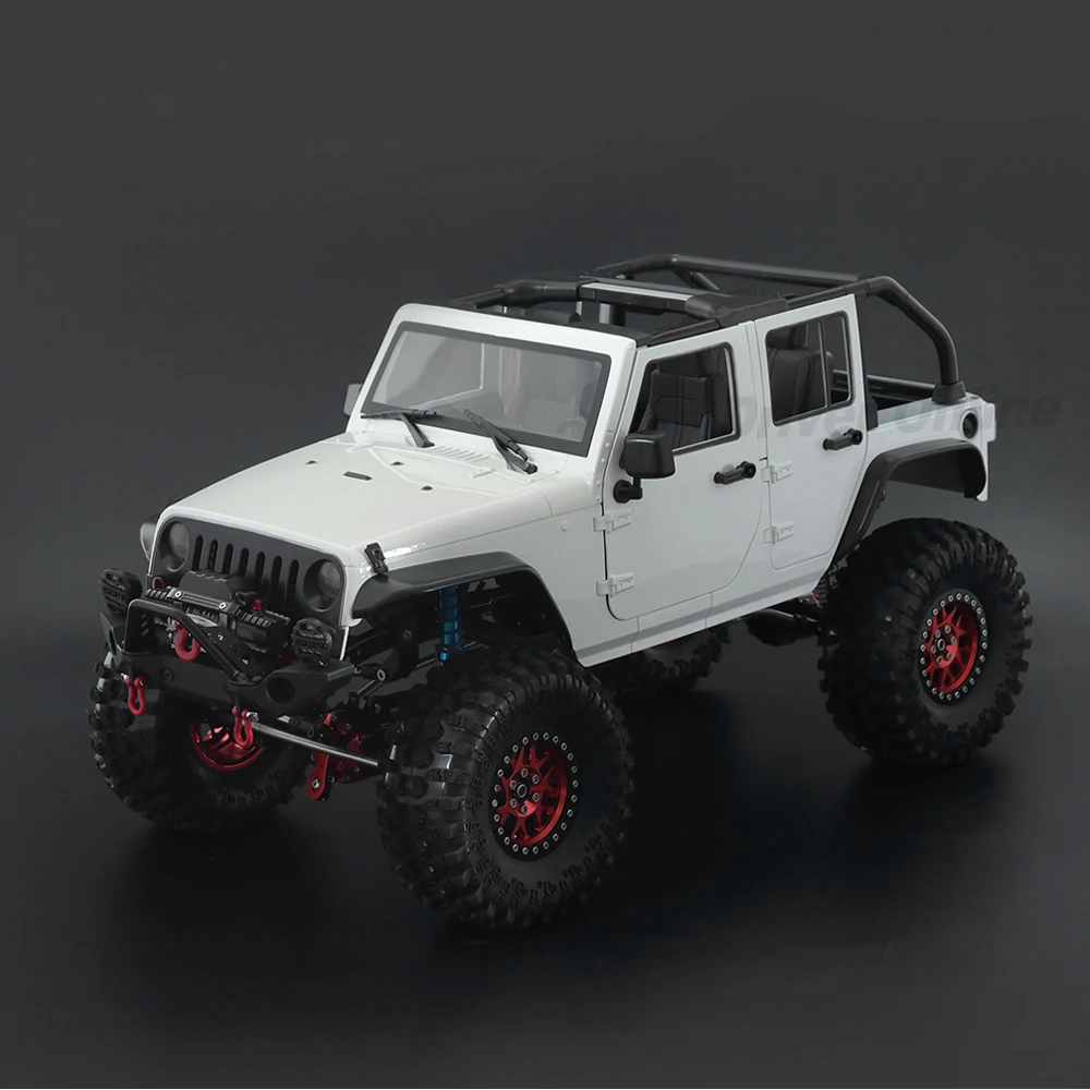 RC Car Wrangler Rubicon Convertible Hard Body Kit 313mm Wheelbase for 1/10 RC Crawler Axial SCX10 TRX4 Redcat GEN8