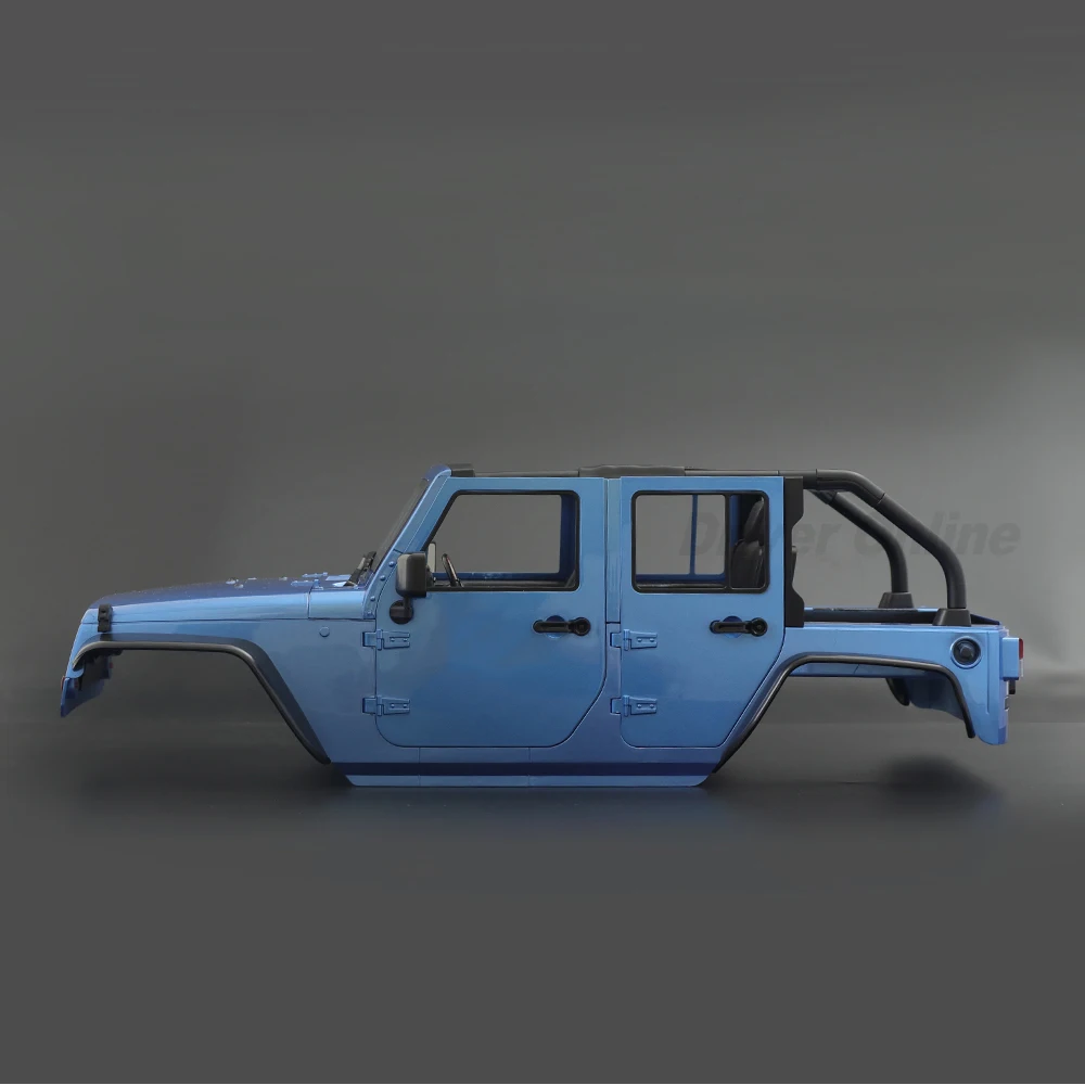 RC Car Wrangler Rubicon Convertible Hard Body Kit 313mm Wheelbase for 1/10 RC Crawler Axial SCX10 TRX4 Redcat GEN8