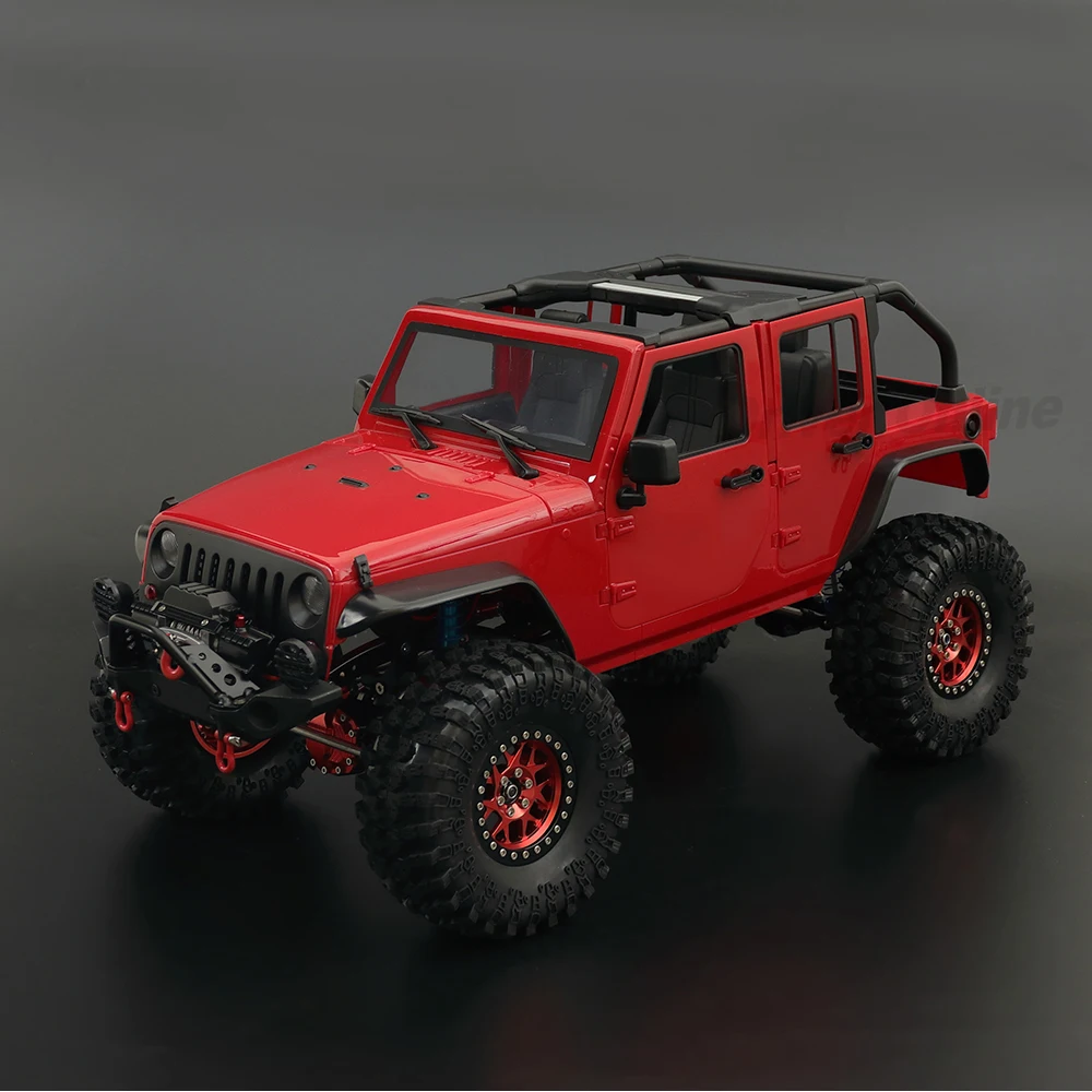 RC Car Wrangler Rubicon Convertible Hard Body Kit 313mm Wheelbase for 1/10 RC Crawler Axial SCX10 TRX4 Redcat GEN8