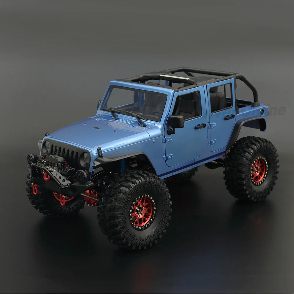 RC Car Wrangler Rubicon Convertible Hard Body Kit 313mm Wheelbase for 1/10 RC Crawler Axial SCX10 TRX4 Redcat GEN8