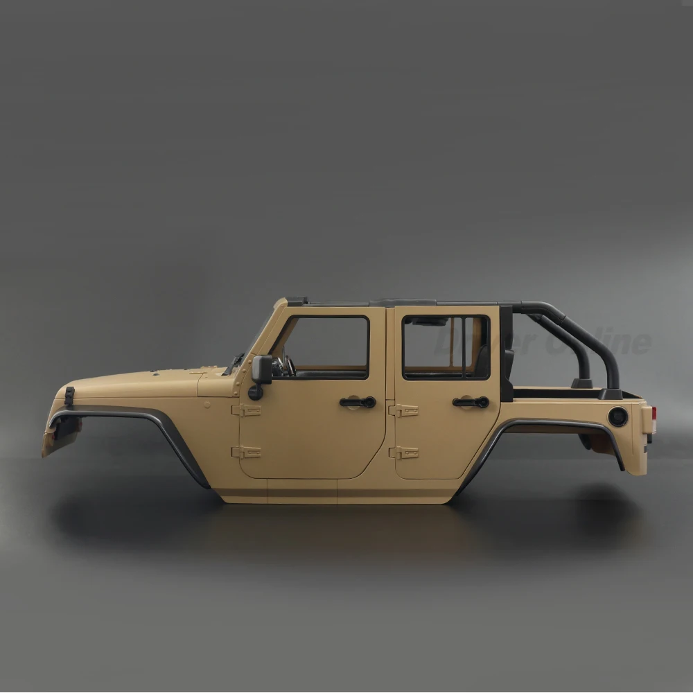 RC Car Wrangler Rubicon Convertible Hard Body Kit 313mm Wheelbase for 1/10 RC Crawler Axial SCX10 TRX4 Redcat GEN8