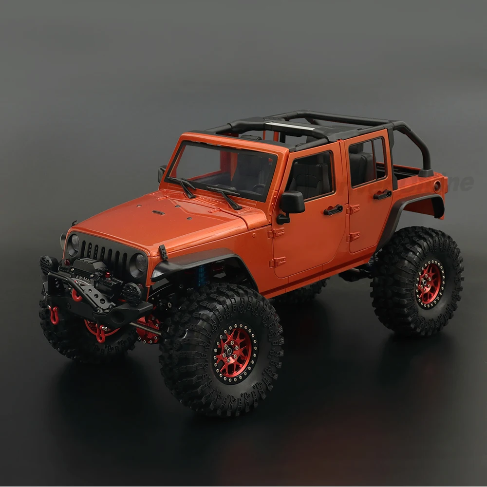 RC Car Wrangler Rubicon Convertible Hard Body Kit 313mm Wheelbase for 1/10 RC Crawler Axial SCX10 TRX4 Redcat GEN8