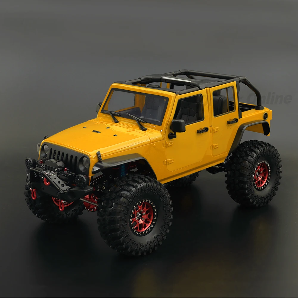 RC Car Wrangler Rubicon Convertible Hard Body Kit 313mm Wheelbase for 1/10 RC Crawler Axial SCX10 TRX4 Redcat GEN8
