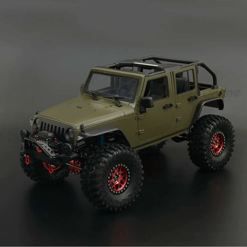 RC Car Wrangler Rubicon Convertible Hard Body Kit 313mm Wheelbase for 1/10 RC Crawler Axial SCX10 TRX4 Redcat GEN8