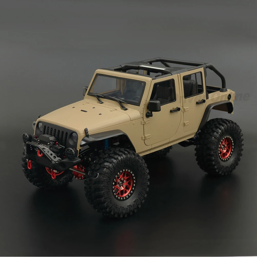 RC Car Wrangler Rubicon Convertible Hard Body Kit 313mm Wheelbase for 1/10 RC Crawler Axial SCX10 TRX4 Redcat GEN8