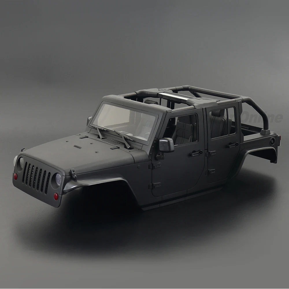 RC Car Wrangler Rubicon Convertible Hard Body Kit 313mm Wheelbase for 1/10 RC Crawler Axial SCX10 TRX4 Redcat GEN8