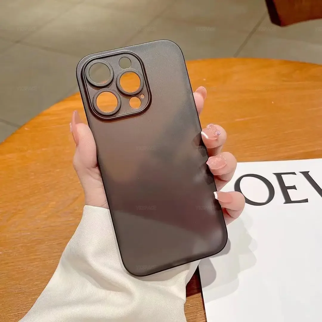 Colorful 0.3mm Ultra Thin Matte Case For iPhone 17 Air 16 15 14 13 12 mini 11 Pro X XS Max XR Translucent Hard Phone Cover