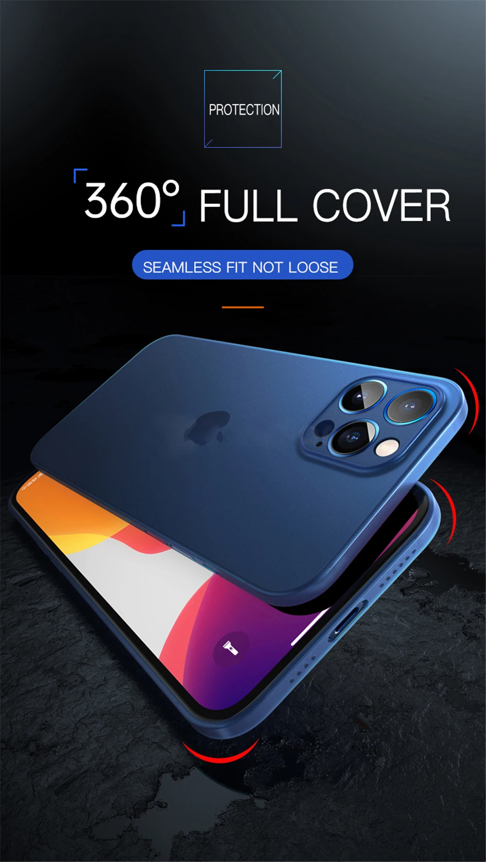 Colorful 0.3mm Ultra Thin Matte Case For iPhone 17 Air 16 15 14 13 12 mini 11 Pro X XS Max XR Translucent Hard Phone Cover