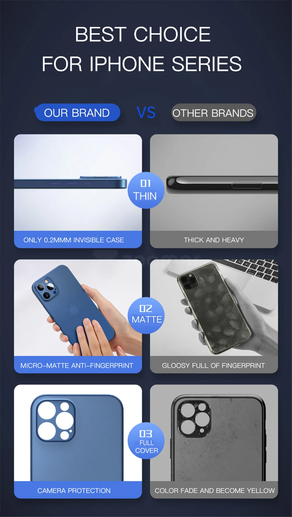 Colorful 0.3mm Ultra Thin Matte Case For iPhone 17 Air 16 15 14 13 12 mini 11 Pro X XS Max XR Translucent Hard Phone Cover