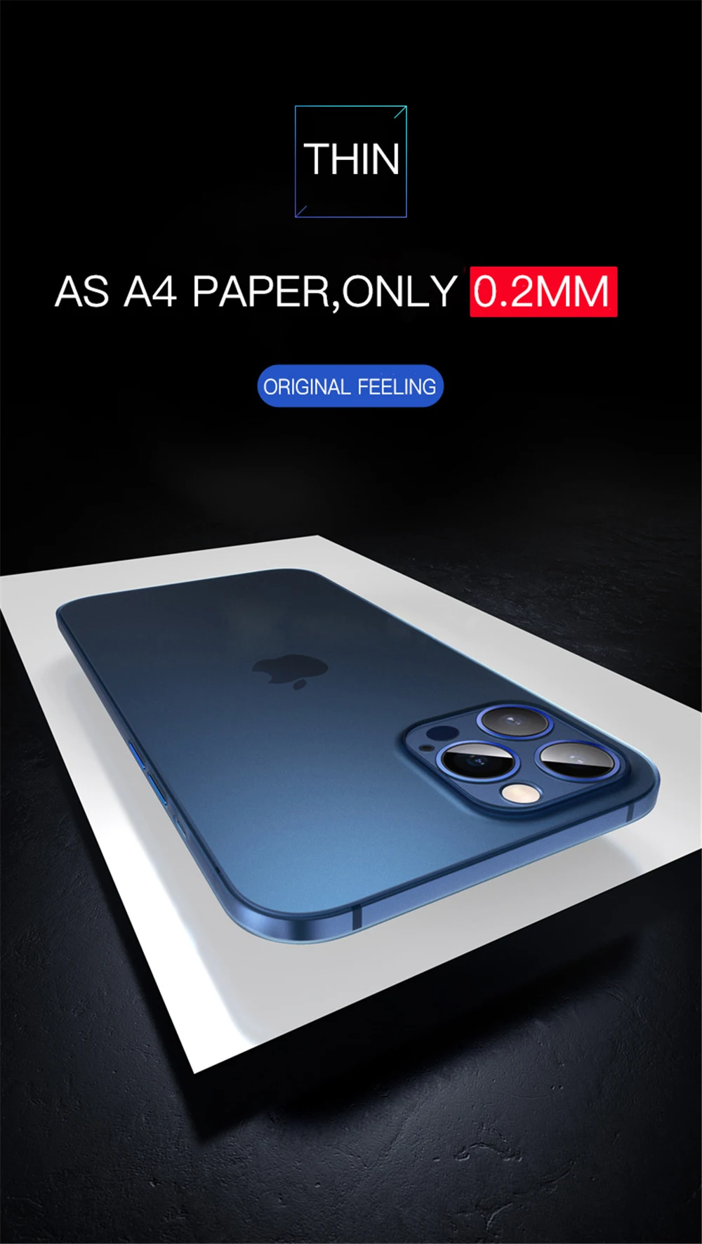 Colorful 0.3mm Ultra Thin Matte Case For iPhone 17 Air 16 15 14 13 12 mini 11 Pro X XS Max XR Translucent Hard Phone Cover