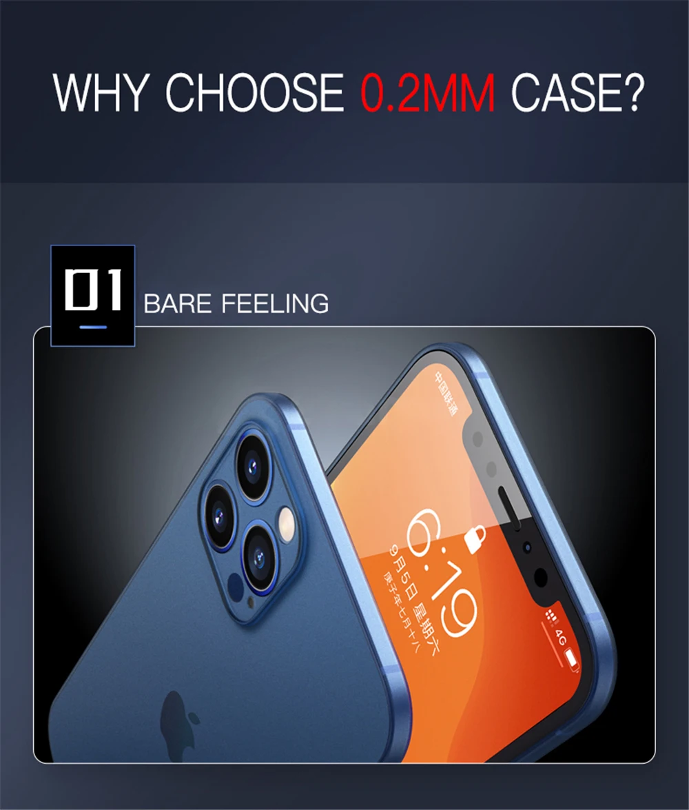 Colorful 0.3mm Ultra Thin Matte Case For iPhone 17 Air 16 15 14 13 12 mini 11 Pro X XS Max XR Translucent Hard Phone Cover