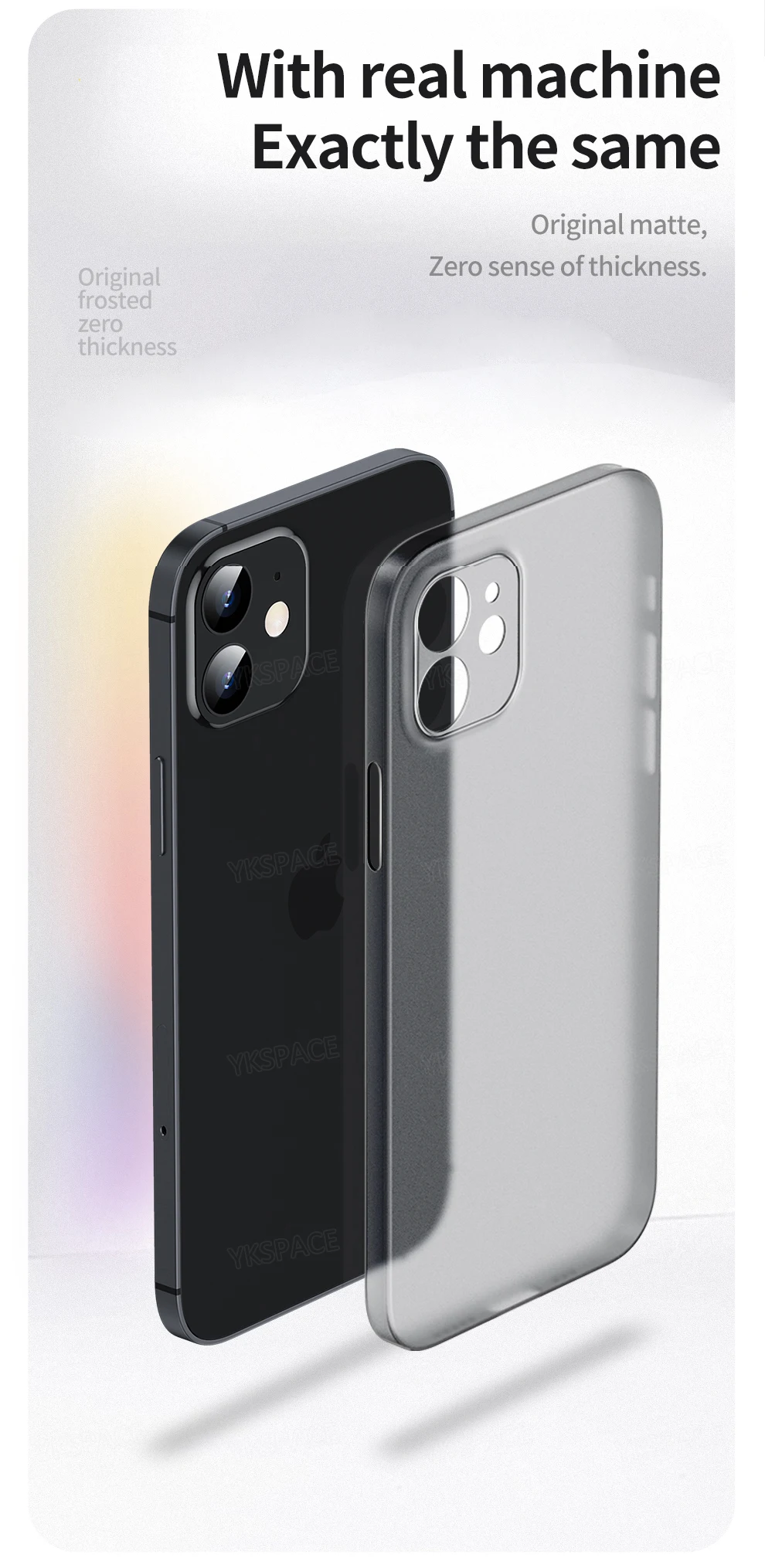 Colorful 0.3mm Ultra Thin Matte Case For iPhone 17 Air 16 15 14 13 12 mini 11 Pro X XS Max XR Translucent Hard Phone Cover