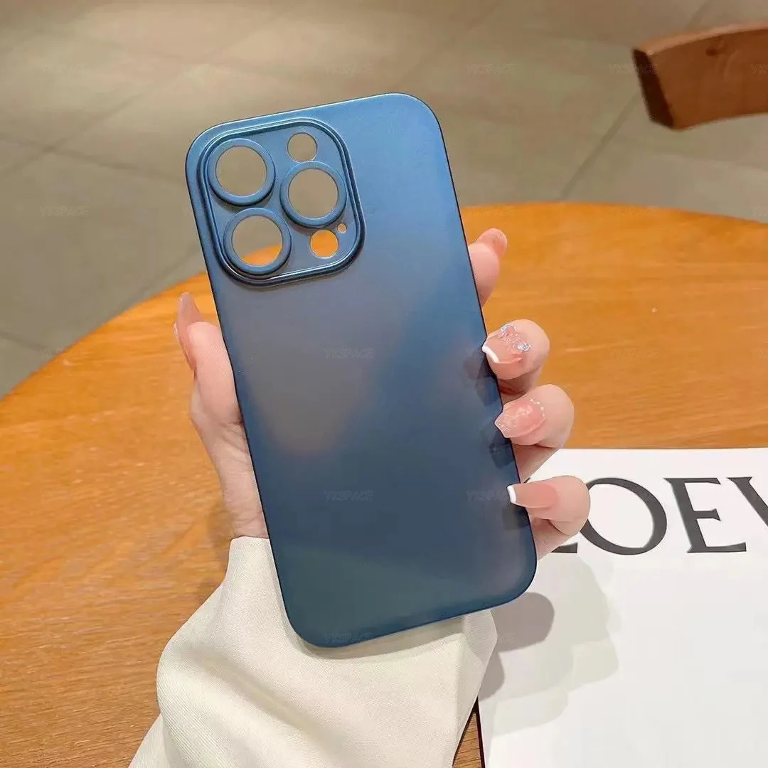 Colorful 0.3mm Ultra Thin Matte Case For iPhone 17 Air 16 15 14 13 12 mini 11 Pro X XS Max XR Translucent Hard Phone Cover