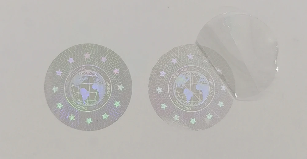 Original Holographic Stickers, Tamper Proof Security Label,Void Transparent Warranty Sticker, Customized Logo,20x20mm 2000pcs