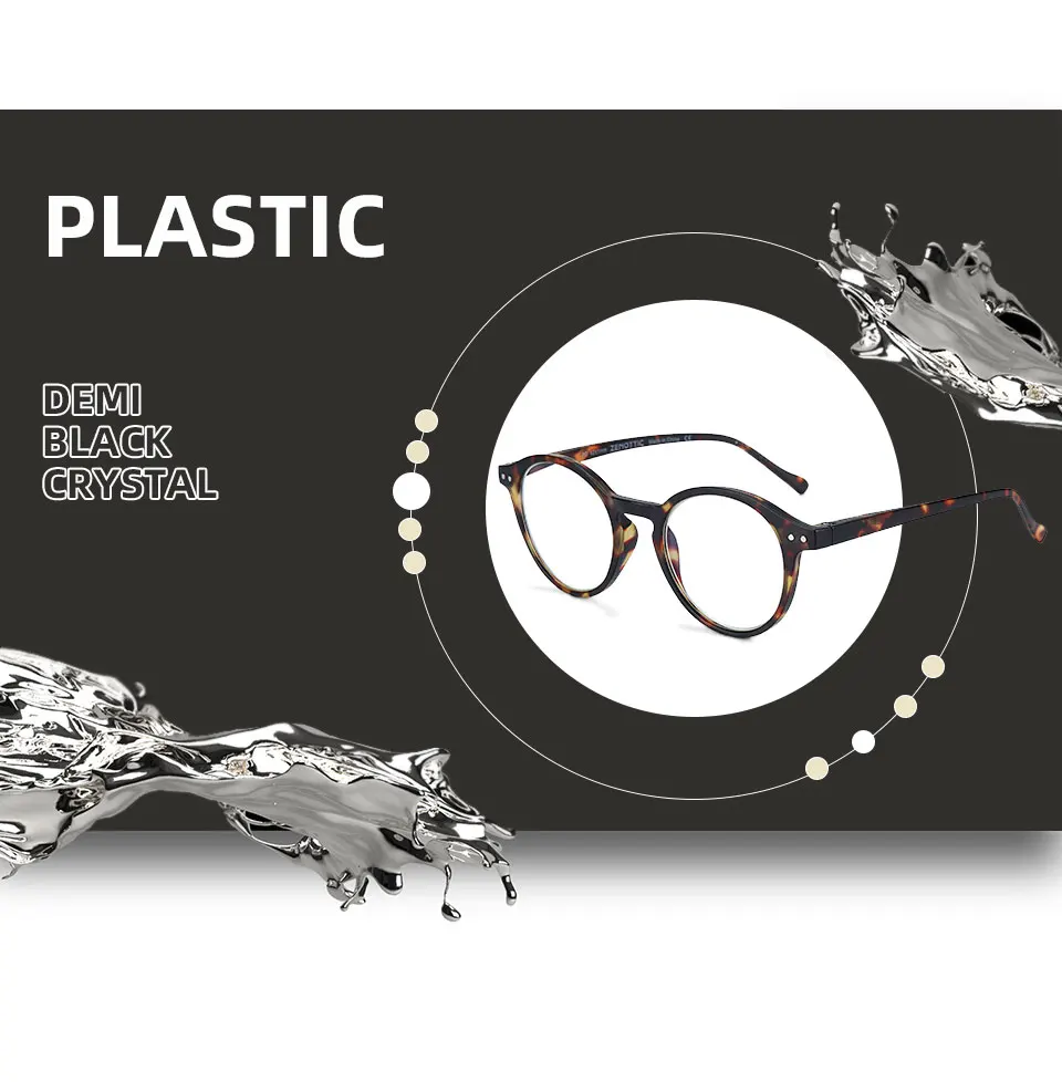 ZENOTTIC Anti Blue Light Blocking Reading Glasses Women Men Anti-Glare Presbyopic Computer Eyeglasses Diopter from +0 to +4.0