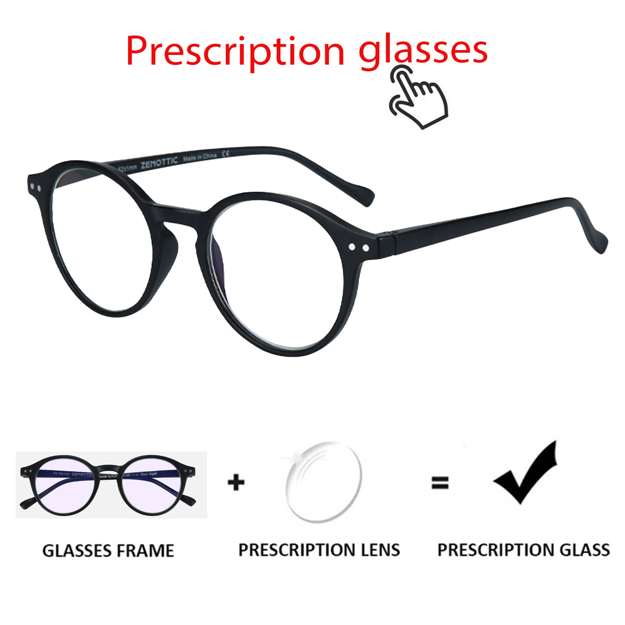 ZENOTTIC Anti Blue Light Blocking Reading Glasses Women Men Anti-Glare Presbyopic Computer Eyeglasses Diopter from +0 to +4.0