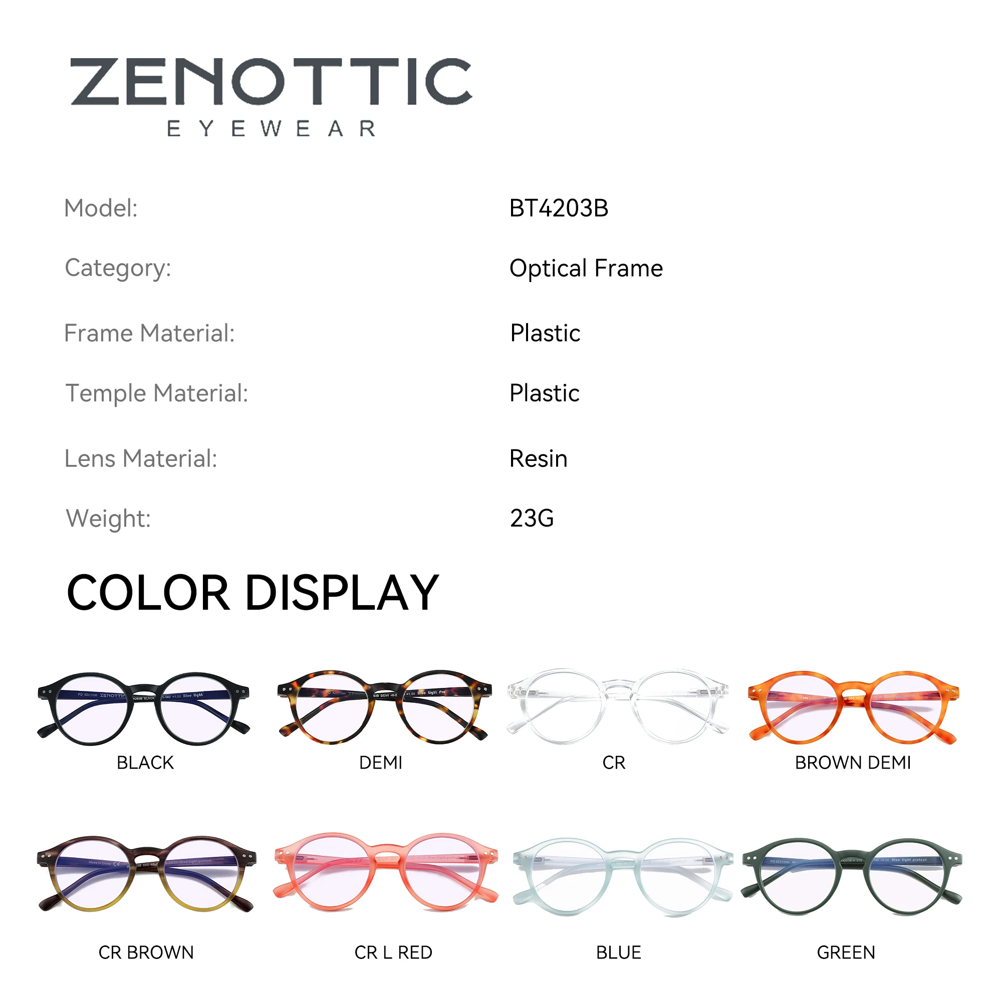 ZENOTTIC Anti Blue Light Blocking Reading Glasses Women Men Anti-Glare Presbyopic Computer Eyeglasses Diopter from +0 to +4.0