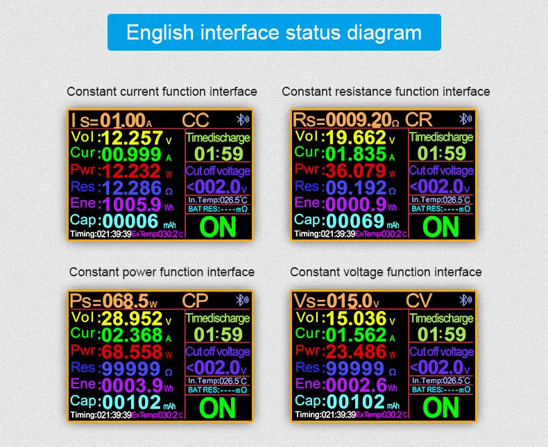 DL24 4-WIRE Battery Capacity Tester Electronic Load Power Tester Discharge Meter 150W 200V 25A
