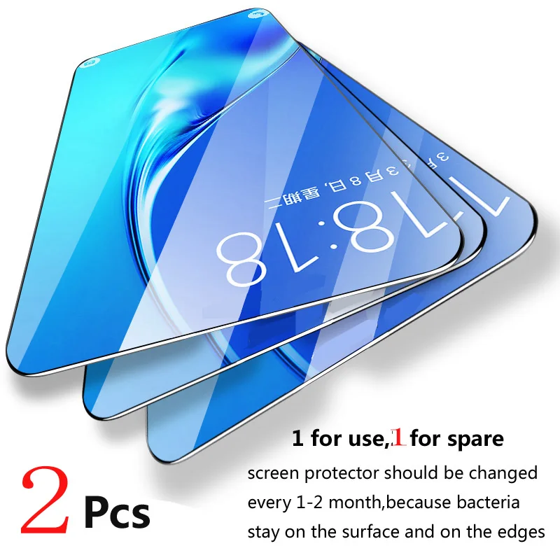 2PCS Tempered Glass For Huawei P8 P9 P10 Plus lite GR5 2017 mini Y3 Y7 Prime Y5 Y6 Pro Protective Film Screen Protector Cover