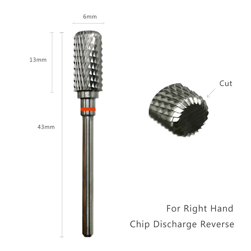 HYTOOS Barrel Nail Drill Bits 3/32 Carbide Burr Dust Proof Bit Milling Cutter For Manicure Electric Drill Nails Accessorie Tool