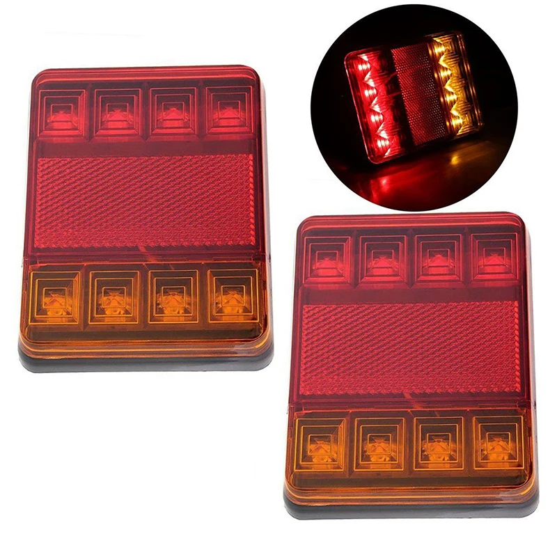 Hot sale Car Truck LED Rear 12V Lights Rear Lamps Waterproof TailightTail Light Warning Parts for Trailer Caravans DC