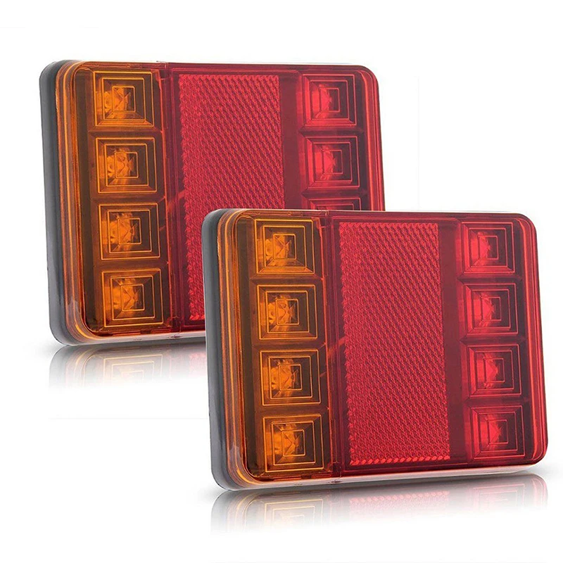 Hot sale Car Truck LED Rear 12V Lights Rear Lamps Waterproof TailightTail Light Warning Parts for Trailer Caravans DC