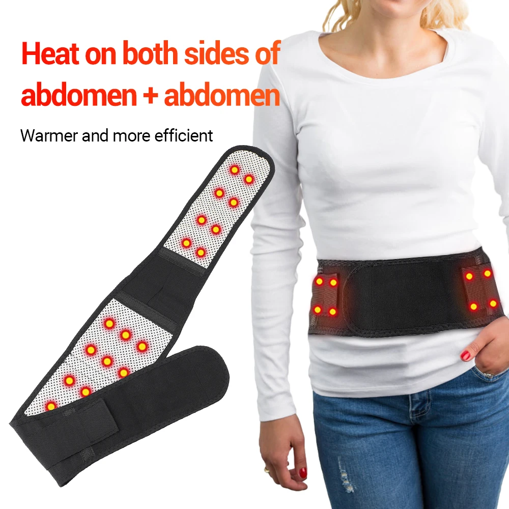 Waist Protector 20pcs Tourmaline Self Heating Magnetic Waist Support Waist Belt Abdomen Belt Lumbar Spine Warm Fever Band