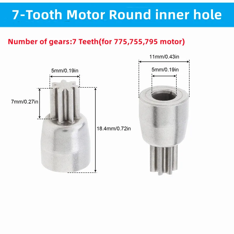 1pc Motor Gear 9 /11 /12/13/ 14/15 Teeth Replaceable Motor Gears for RS550 10.8V / 12V / 14.4V / 16.8V / 18V / 21V DC Motors