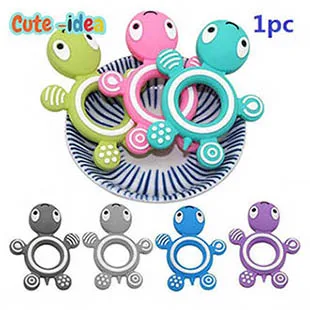 Cute-idea 10pcs Baby Mouse Teething Beads Food Grade chew teether For Necklaces DIY Nursing Pacifier chain Toys Baby goods