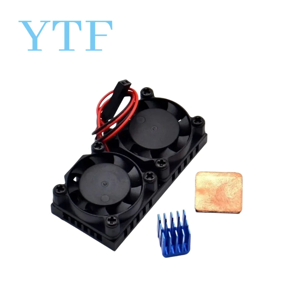1set Dual Fan Cooling System Module With Heat Sink for Raspberry Pi 4B 3B+ Model + (Plus) not include Raspberry Pi Module