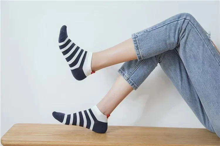 5 Pairs Lot Pack Women Socks Spring Summer Animal Unicorn Cat Fox Ear Cartoon Happy Funny Cute Lovely Cotton Ankle Socks Heart