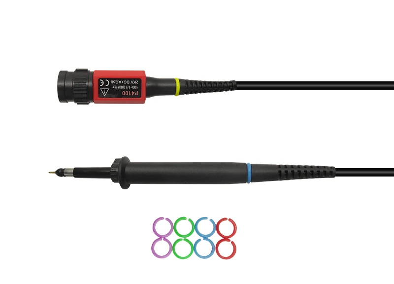JXSINONE P4100 100MHz High Voltage Oscilloscope Probe 2KV with Accessory Kit 2000V 100:1 100X