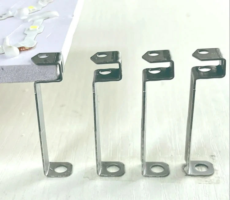 100PCS/Pack 201 Brushed Stainless Steel L Bracket for Backlit Channel Letter Mounting Lug Installation Ear
