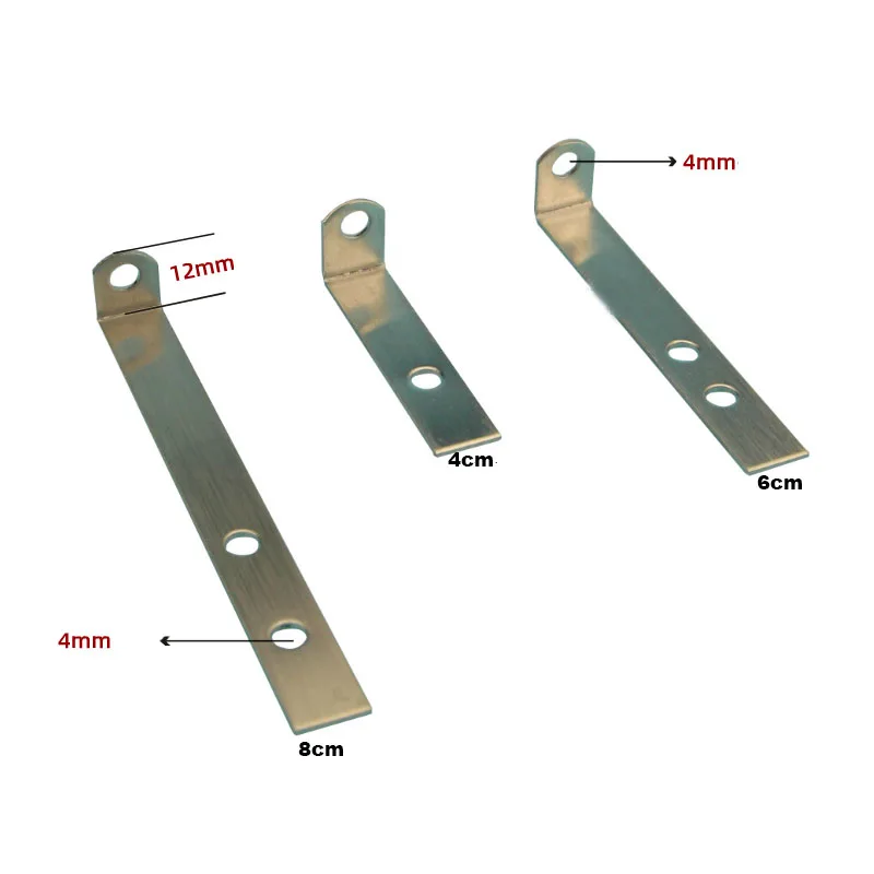 100PCS/Pack 201 Brushed Stainless Steel L Bracket for Backlit Channel Letter Mounting Lug Installation Ear