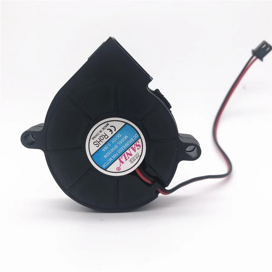 Original SANLY SF5015SL 12V 0.06A 0.08A 5cm 5015 50x50x15mm Industrial Blower For Humidifier Cooling fan SF5015SM 2PIN