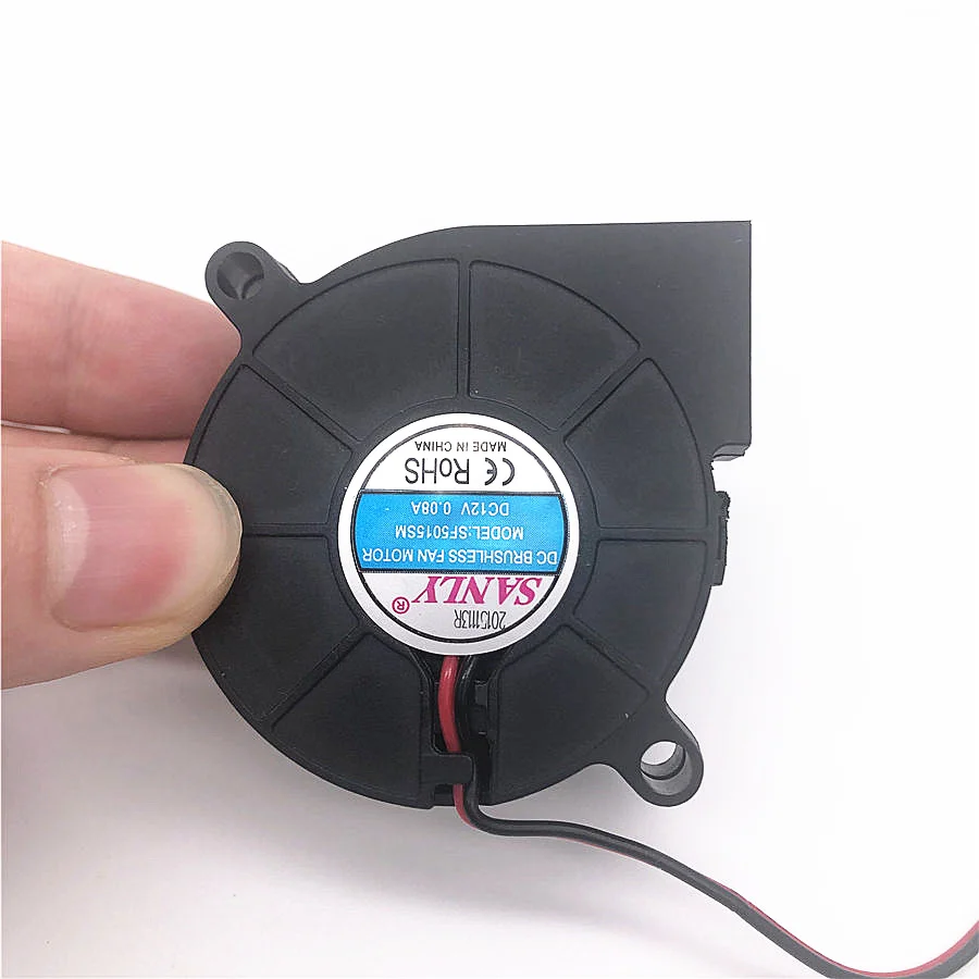 Original SANLY SF5015SL 12V 0.06A 0.08A 5cm 5015 50x50x15mm Industrial Blower For Humidifier Cooling fan SF5015SM 2PIN