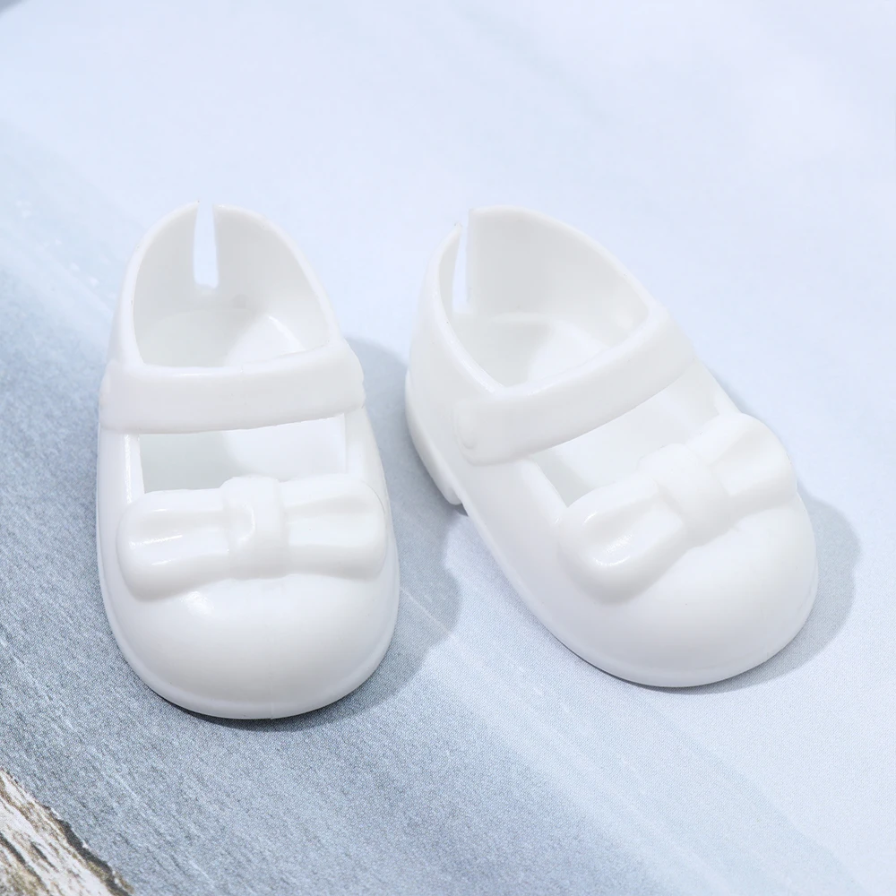 3.8*2.3cm Cute Doll Shoes High-quality Bow Cartoon Pattern Mini Shoes For 30cm American 1/6 BJD Dolls Toys Sandals Accessorie