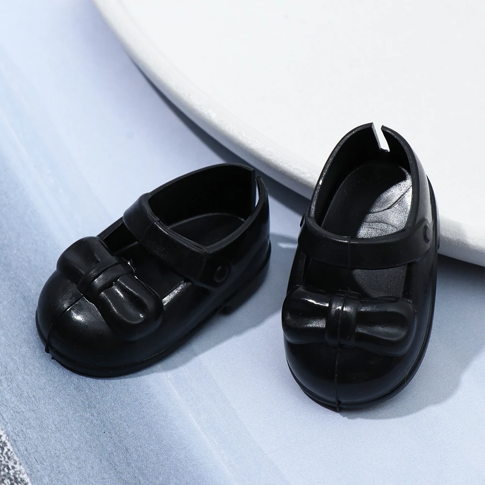 3.8*2.3cm Cute Doll Shoes High-quality Bow Cartoon Pattern Mini Shoes For 30cm American 1/6 BJD Dolls Toys Sandals Accessorie