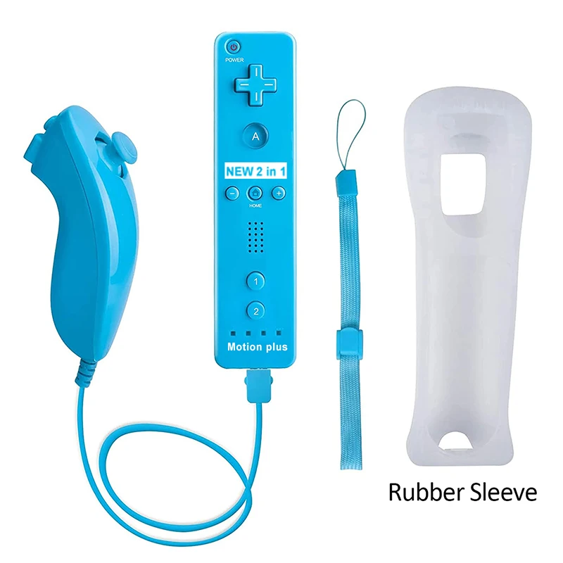 1pcs/2pcs Controller for Wii Remote Controller Gamepad Built-in Motion Plus Control For Wii/Wii U Console Wireless Game pad