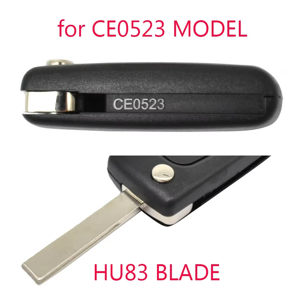 For Peugeot 308 207 307 3008 5008 807 For Citroen C2 C3 C4 C5 C6 C8 Car Key Remote Flip Key Shell Case 2 Buttons CE0523 CE0536