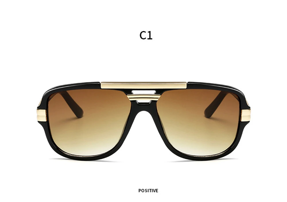 XaYbZc Brand Design Men Sunglasses Vintage Male Square Sun Glasses Luxury Gradient Sunglass UV400 Shades gafas de sol hombre