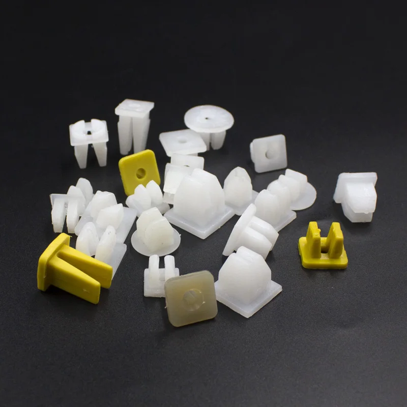 50Pcs Car Plastic Fixed Retainer Nut Screw Grommet Clips Fastener Size Multiple Choices Automotive Repair Tools