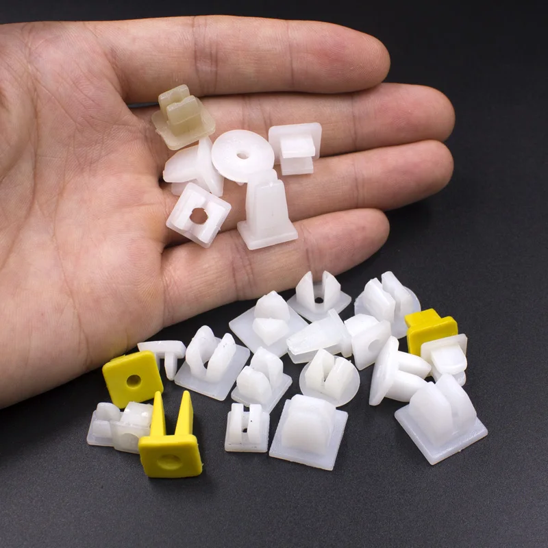 50Pcs Car Plastic Fixed Retainer Nut Screw Grommet Clips Fastener Size Multiple Choices Automotive Repair Tools