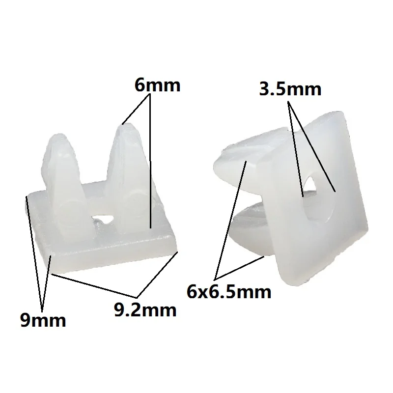 50Pcs Car Plastic Fixed Retainer Nut Screw Grommet Clips Fastener Size Multiple Choices Automotive Repair Tools